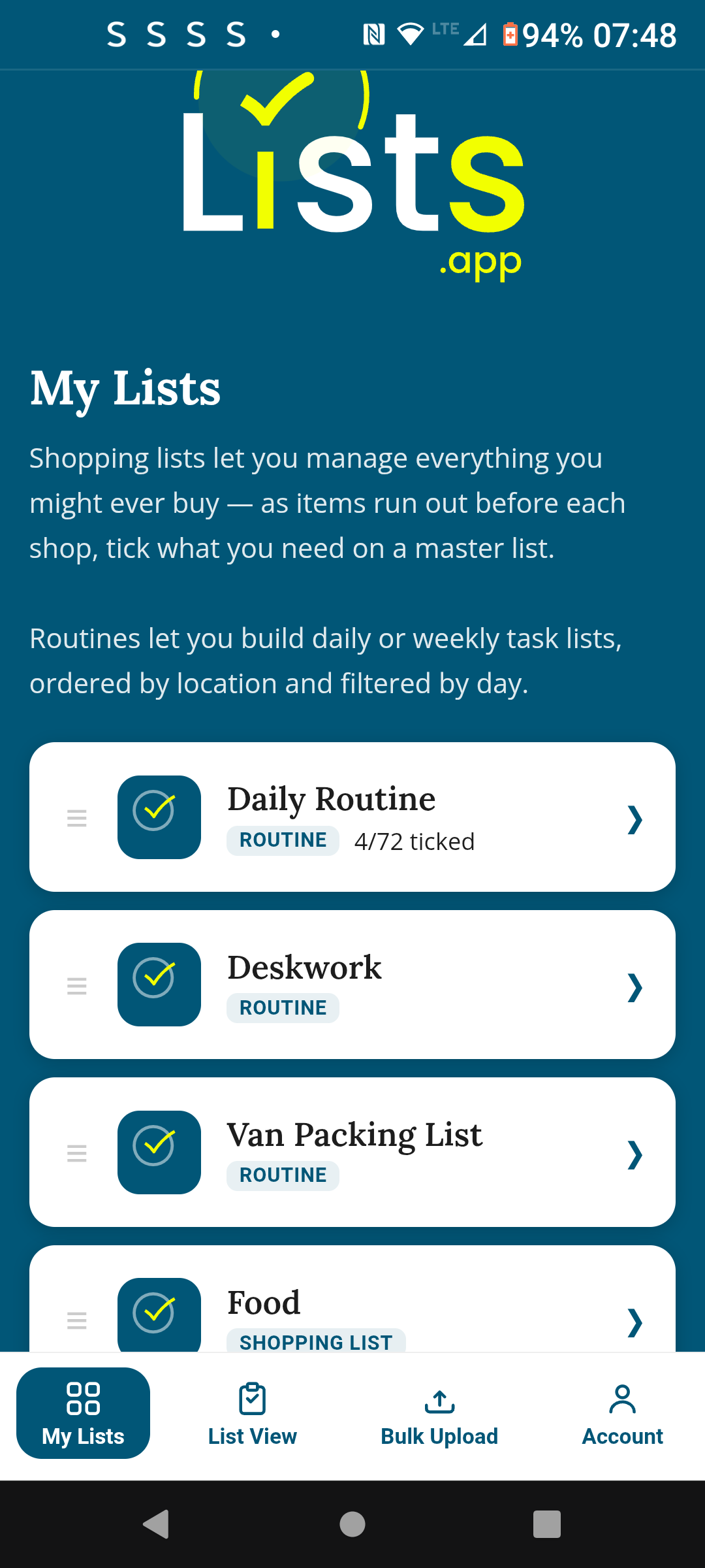 TickLists showing permanent items that never disappear